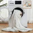 CAROMIO Heated Throw Blanket Thick Tufted Sherpa Electric Blanket