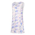 thumbnail image 3 of ITFABS Robe d'Été Mère-Fille, Imprimés Floraux Complets Assortis Jupe Décontractée, 3 of 5