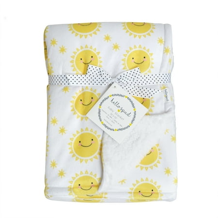 UPC: 0603784752860 | Hello Spud 100% Polyester Plush Baby Blanket Sunshine Yellow