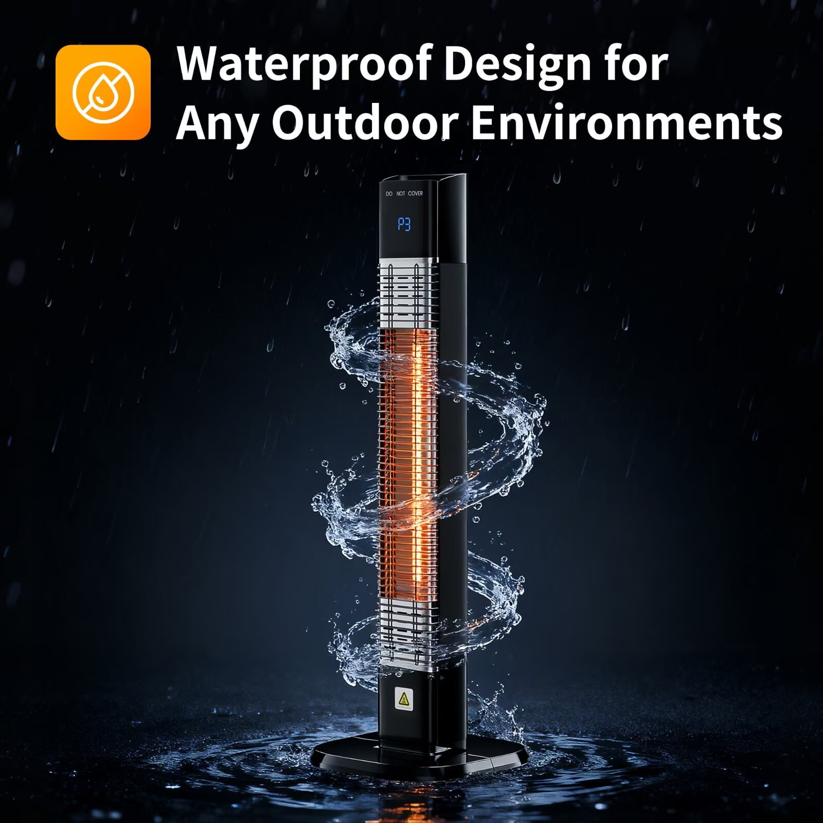Electric Outdoor Patio Heater, 30