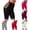 Black, variant on CHUMUD Shapewear for Women High Waisted Hip Lift Tummy Control Bodyshapers Hollow Out Thigh Shorts