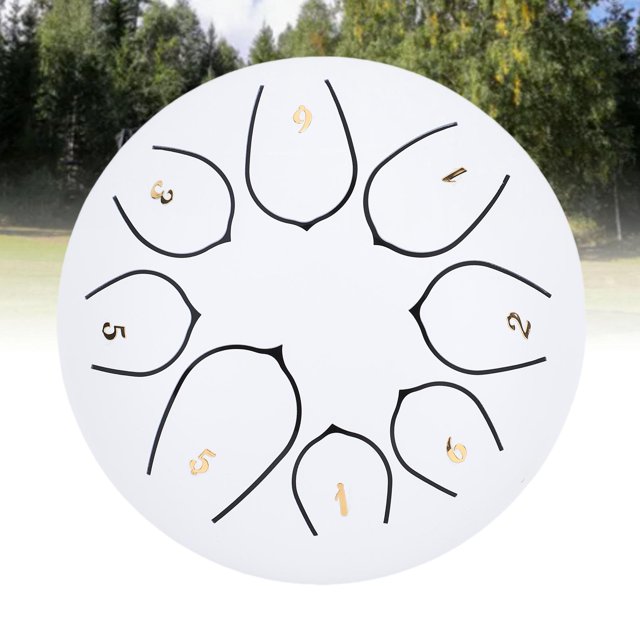 Tambour à Langue 8 Notes, Instrument de Percussion Musical, Tambour en Acier pour Méditation Yoga Éducation Musicale avec Tableau de Notation et Sac de Transport