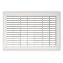 8in x 10in Imperial White Heavy Gauge Steel Floor Grille - Overall 9 13/16" x 11 13/16"