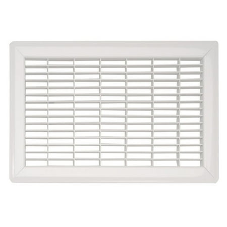 

10in x 30in Imperial White Heavy Gauge Steel Floor Grille - Overall 11 13/16 x 31 13/16