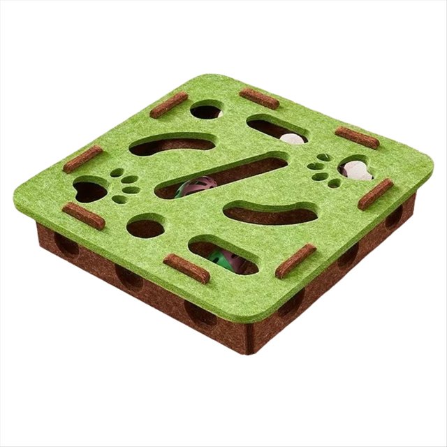 Juguete Rompecabezas para Gatos, Caja de Fieltro, Juguete de Ejercicio con Pelota para Gatos, Entretenimiento Deportivo para Interiores, Juguetes para Gatos de Interior B