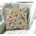 thumbnail image 3 of Mexican Floral Decorations Pillow Cover Ethnic Art Birds and Paisley Flowers Farmhouse Decor Throw Pillow Cases Cushion Cover 18 x 18 Inch Home Decoration, 3 of 5