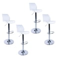 thumbnail image 1 of Set 4 Bancos Altos Ajustable Con Respaldo Para Barra Cocina blanco, 1 of 8