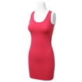 thumbnail image 2 of Women's Basic Scoop Neck Sleeveless Bodycon Mini Tank Dress, 2 of 3