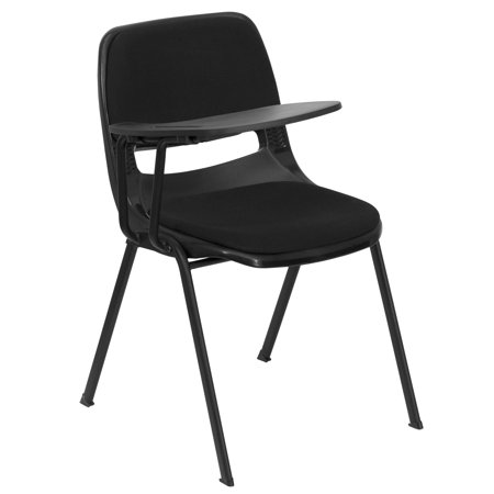 Second Hand Living Room Furniture Flash Furniture Padded Ergonomic Shell Chair with Right-Handed Flip-Up Tablet Arm, Black ()