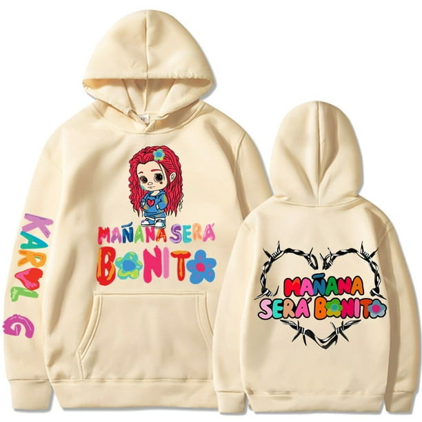 Sudadera con capucha de Manana Sera Bonito Karol G Manana Sera Bonito Sudadera con capucha de Tomorrow Be Nice camisetas graficas sudadera Unisex Bichota Walmart en linea