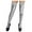 Silver, variant on UJNDER Women Leather Lace Thigh High Stockings Shiny Style Fashion Silver