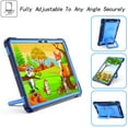 thumbnail image 2 of Dteck Kids Case for Samsung Galaxy Tab S8 X700 X706 (2022)/Tab S7 T870 T875 (2020) 11-inch ,Shockproof Rubber Hybrid PC Hard Case with Shoulder Strap Handle Kickstand Kids Friendly Cover,Navy+Blue, 2 of 8