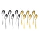 thumbnail image 5 of Ounissouiy Juego de cucharas para servir de acero inoxidable, idea de regalo para cualquier ocasión, fácil de limpiar, versátil y seguro Cocina y Comedor Oro, 5 of 6