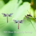 thumbnail image 6 of DOLIOX Sterling Silver Cute Animal Stud Earrings for Women Ladybug/Fox/Dinusaur/Frog Earrings Jewelry Gifts, 6 of 6