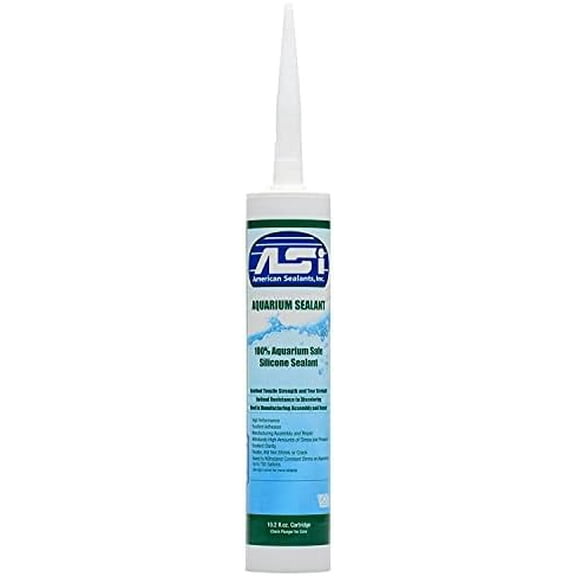 Clear Aquarium Silicone Sealant - 10.2 Fluid oz Cartridge$$