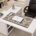 thumbnail image 3 of Long Mouse Pads for Desk,Blue Geometric Diamond Triangle Pattern Desk Mats on Top Of Desks, Desk Mouse Pad Extra Large with 3mm Non-Slip Base and Stitched Edge for Gaming,Office,Work,Home 31.5"x15.7", 3 of 6