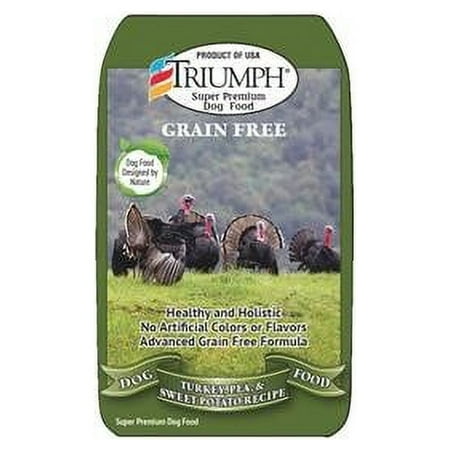 UPC: 0073657390206 | Triumph Grain-Free Turkey Pea & Sweet Potato Recipe Dry Dog Food