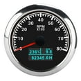 thumbnail image 1 of RPM Gauge, IP67 High Definition Tachometer  For Ship For Truck Black Dial, 1 of 8