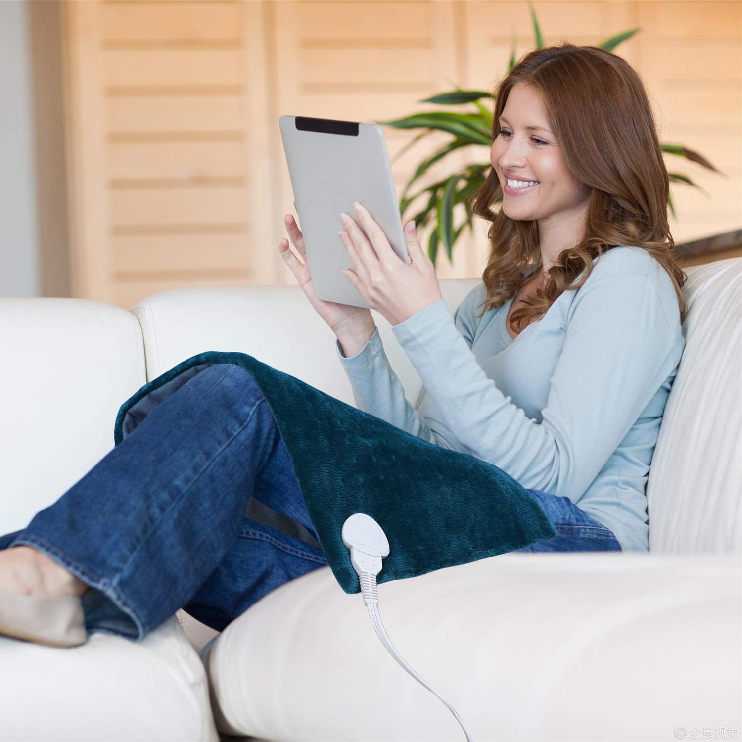 Electric Heating Pad 12” x 24”, Heating Pad for Back Pain Relief, Soft