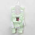 thumbnail image 2 of Splozh Unisex Baby Clothes Layette Sets Baby Girl Clothes Must Haves Baby Layette Gift Set Jumpsuit+Top+Pant+Bib+Hat+Socks for Girls Girl Gift Sets 8PCS Green,0-3 Months, 2 of 4