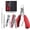 red, variant on Nail Clippers Set, Toenail Clippers for Seniors Thick Toenails, Professional Stainless Steel Fingernail Clipper for Manicure Pedicure Tools