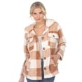thumbnail image 1 of White Mark Women's Plaid Shacket, 1 of 6