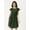 Green, variant on DressBerry Women’s Printed Poly Crepe Short Sleeves Dress Round Neck Above Knee Length Flared Hem Light Weighted Casual Summer Dress