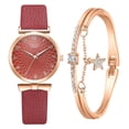 thumbnail image 2 of Relojes Mujer Pulsera Conjunto Flores Señoras Pulsera Reloj Casual Cuero Cuarzo Wmkox8yi sjalhkljlk1501, 2 of 2