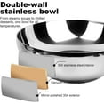 thumbnail image 4 of 2 Pack 304 Stainless Steel Pasta Bowls, 47oz Double Walled Insulated Soup Salad Bowls Unbreakable, 8.7" Large Cereal/Ramen/Udon/Noodle/Pho Bowl Plates with 2 Spoons & Forks, Dishwasher Safe, 4 of 7