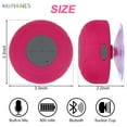 thumbnail image 2 of BadPiggies Mini Portable Bluetooth 4.0 Sound Box Hands-free Wireless Waterproof Music Speaker Subwoofer for Bath Shower Beach (White), 2 of 8