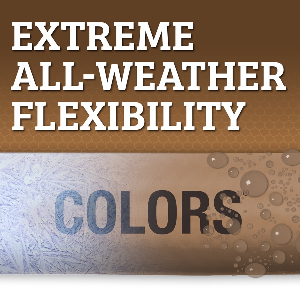 Colors™ SwivelGrip® Garden Hose, 5/8" x 50', 3/4" - 11 1/2 GHT Fittings, Brown Mulch