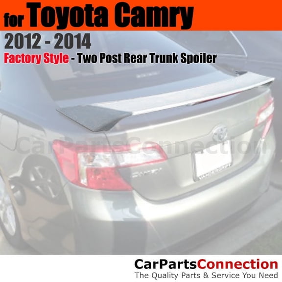 Trunk Spoiler Compatible With 2012 2013 2014 Toyota Camry All 2-Post Pedestal Painted Color 1G3 Magnetic Gray Met