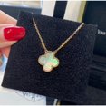 thumbnail image 1 of Collar Con Colgante Van Clover Para Mujer Cadena De Oro De 18 Quilates Joyería, 1 of 4