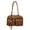 Brown, variant on SPEKSEE Women Solid Color Handbag with Pendant Multi Pockets Shoulder Bag PU Leather Vintage Armpit Bag Travel Shopping Date Handbag