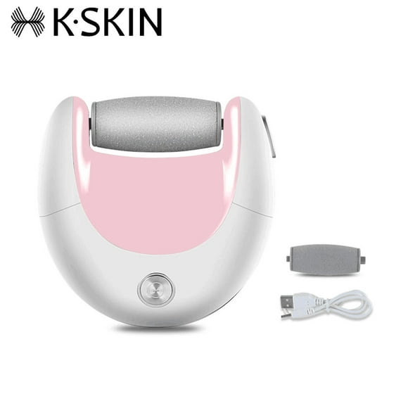 K-SKIN Electric Feet Callus Removers Rechargeable Home Electric Foot Sharpening & Exfoliating Instrument Portable Perfect Pedicure Heel Callus Scraping Feet Callous Remover Tool Easy to Use