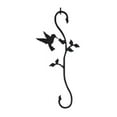 thumbnail image 1 of Village Wrought Iron SH-D-18 Hummingbird w-Flower S-Hook - Black, 1 of 2