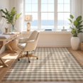 thumbnail image 3 of Design&I 6'x9' Ultra Soft Area Rug, Entryway Checkerboard Grid Farmhouse Plaid Door Front Doormat None Fluffy Washable Non Shedding for Guest Room Bedroom Living Room, 3 of 7