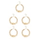 thumbnail image 2 of Sonducket Tobilleras en capas hoja ajustable pie joyería estilo Simple accesorios universales para mujer de tobillo para el Día de San Valentín Oro 5piezas Sonducket CBP253050, 2 of 5