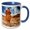 Blue/White, variant on 3drose, Hoodoo Formation in Goblin Valley State Park, Utah, 15oz Mug