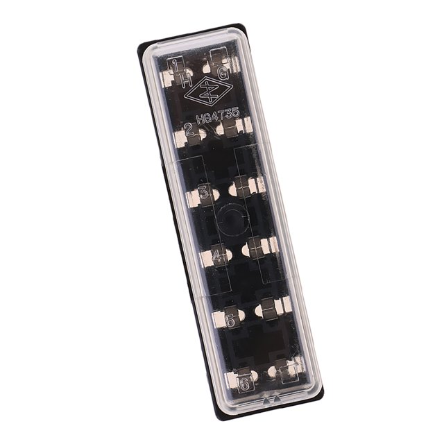 Caja De Fusibles De Puerta De Caja De Circuito De Coche De 6 Vías 12-32V ATC Para Barco kusrkot Soporte de caja de fusible de 6 vías