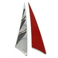 thumbnail image 2 of Car Bonnet Hood Scoop Air Intake Inlet Flow Vent Cover Decoration Silver, 2 of 8