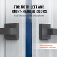 thumbnail image 4 of VEVOR Matte Black Non-Turning Single Side Dummy Door Lever for Right and Left Sided Doors,For Pantry, Closet, and French Doors 2PCS, 4 of 5