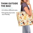 thumbnail image 2 of Bingfone Canvas Tote Bag for Women with Inner Pocket Aesthetic Cute Shopping Tote Bags Reusable Grocery Bags- Summer Travel, 2 of 8