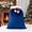 Blue, variant on Custom Holiday Accessories Personalized Santa Sack, Large Red and White Cotton Canvas Christmas Gift Bag with Custom Name Embroidery, 28 x 20 Inch Holiday Storage Blue