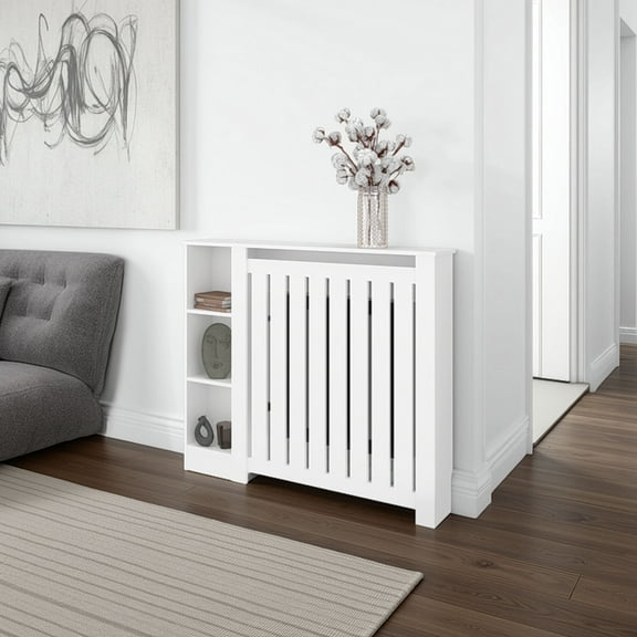 Risk Radiator Cover with Storage, Space,Saving Design,White.,