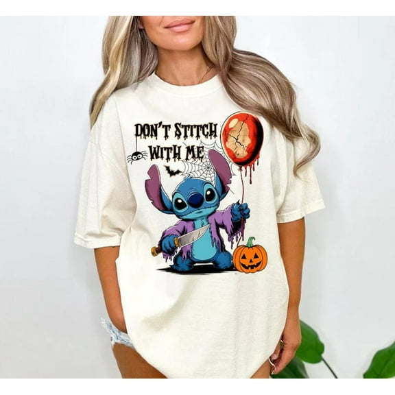 Halloween Dont Stitch With Me Spooky Season T-Shirt