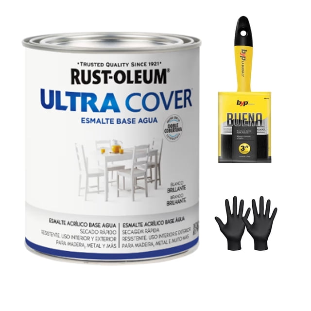 Ultra Cover Esmalte al Agua Brochable Blanco