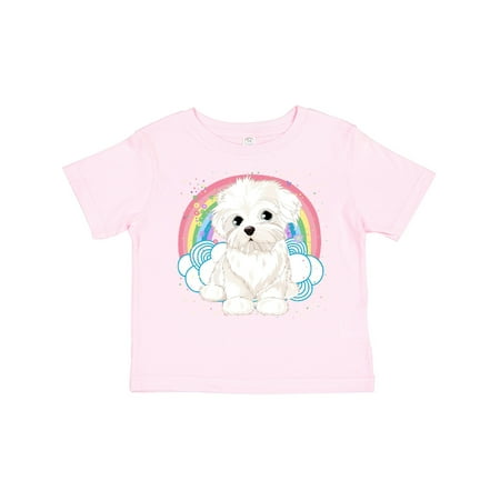 

Inktastic Maltese Dog Cute Gift Gift Toddler Toddler Girl T-Shirt