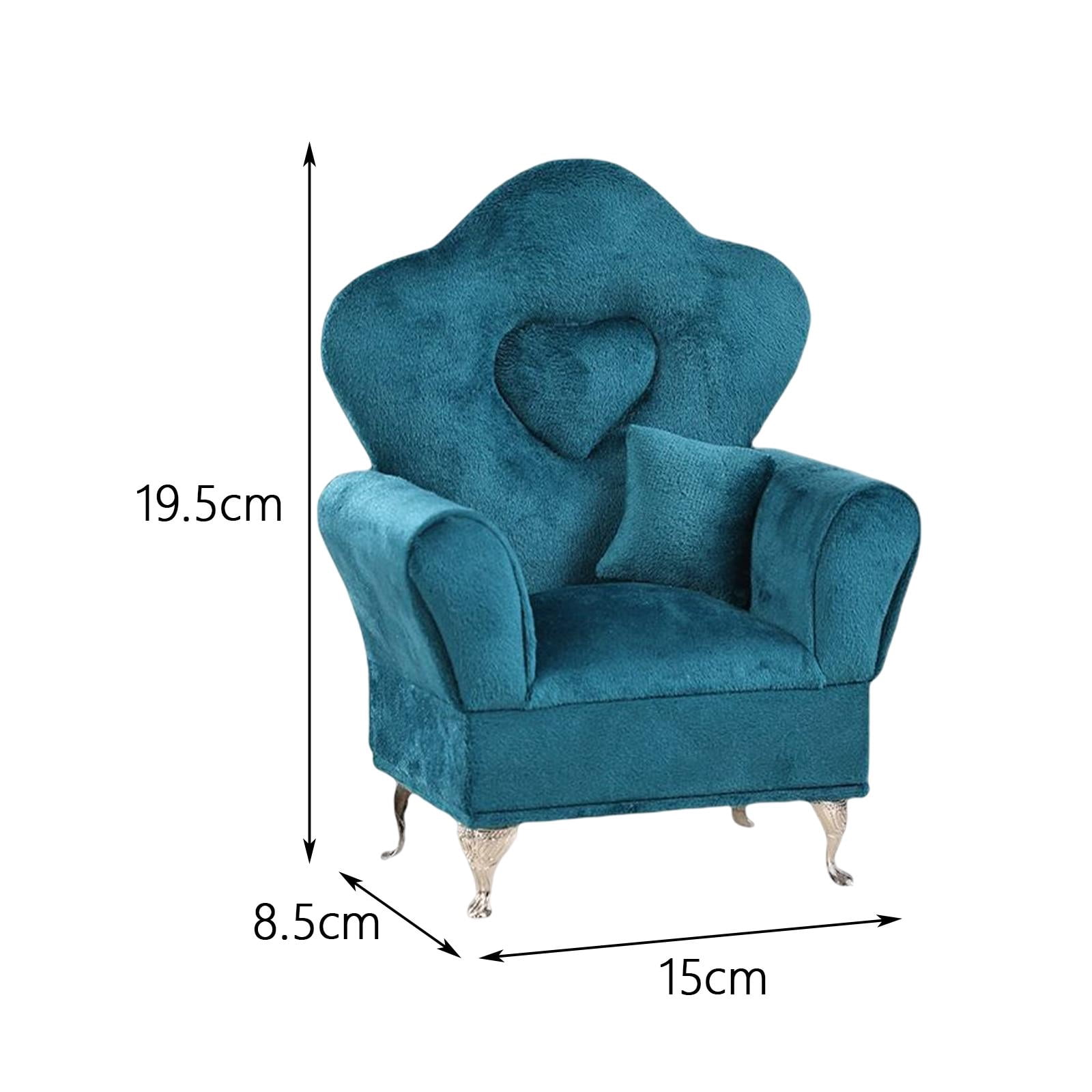 2 Pieces Sofa Bed Jewelry Box 12inch Dolls Accessories 1/6 Sofa Cushions for Bedside Table Decoration