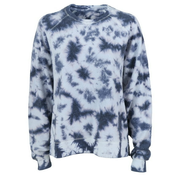 Boxercraft K01P Women's Tie-Dye Fleece Out Crew-Navy Tie-Dye-XS